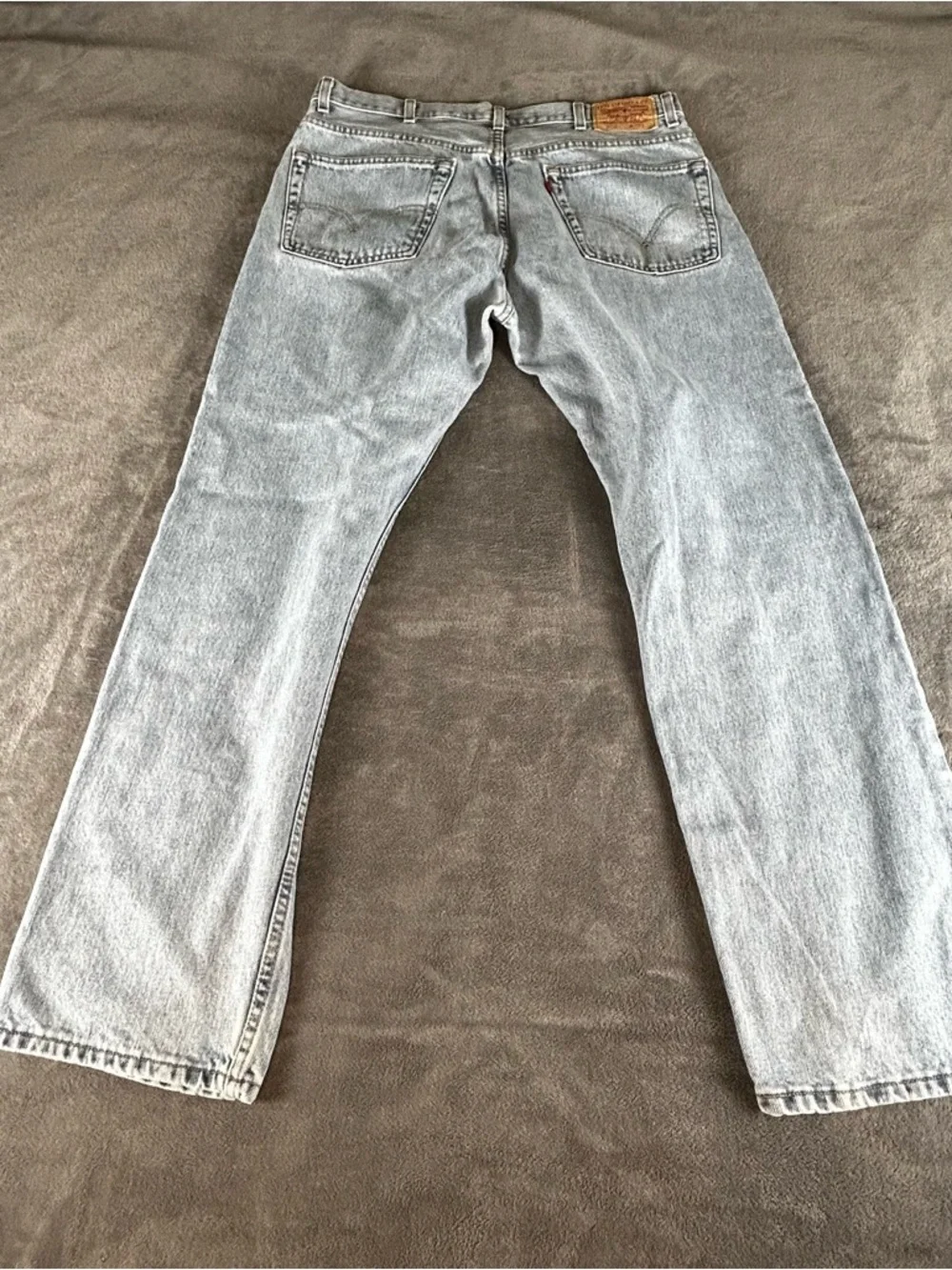 Levi’s 505 VTG Y2K Jeans Mens 38x32 Light Wash‎ Blue Straight Fit Grunge Classic
